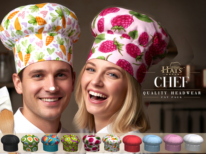 Second Life Marketplace - [HW] THE PREMIUM STAR CHEF HATS
